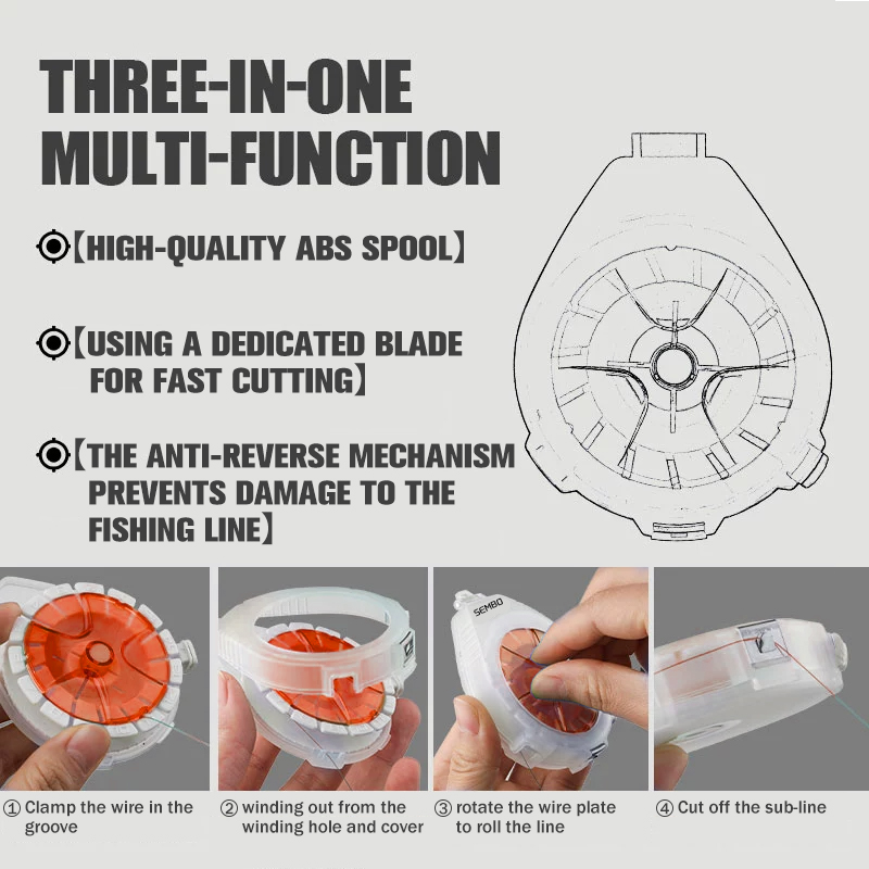 ZUKIBO Carbon Line Box Multifu - огляд і ціна Fishing Line Dispenser