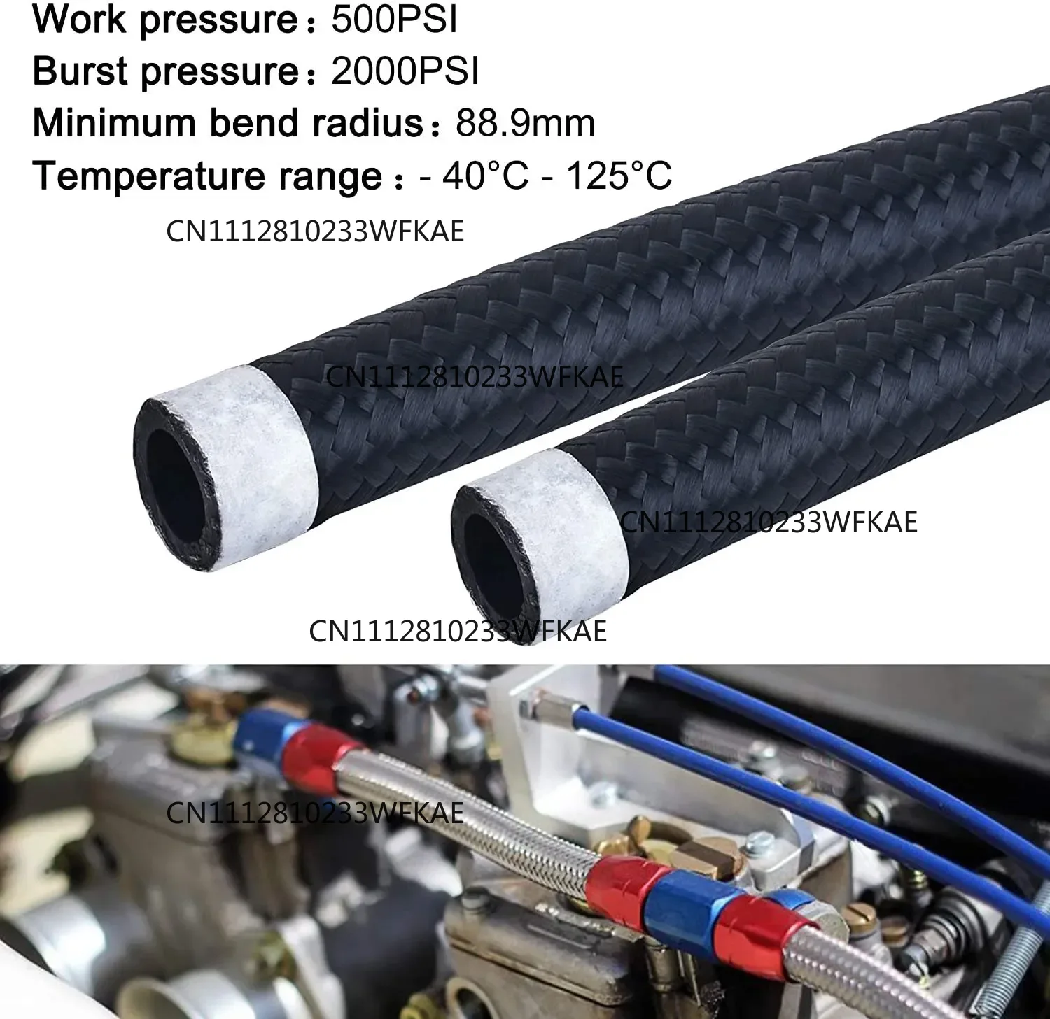 1M 3M 5M Fuel Hose Oil Gas Lin - огляд і ціна Braided Line